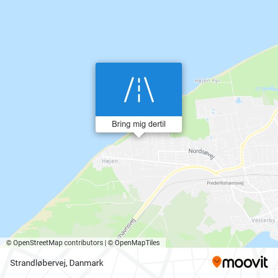 Strandløbervej kort