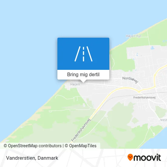 Vandrerstien kort