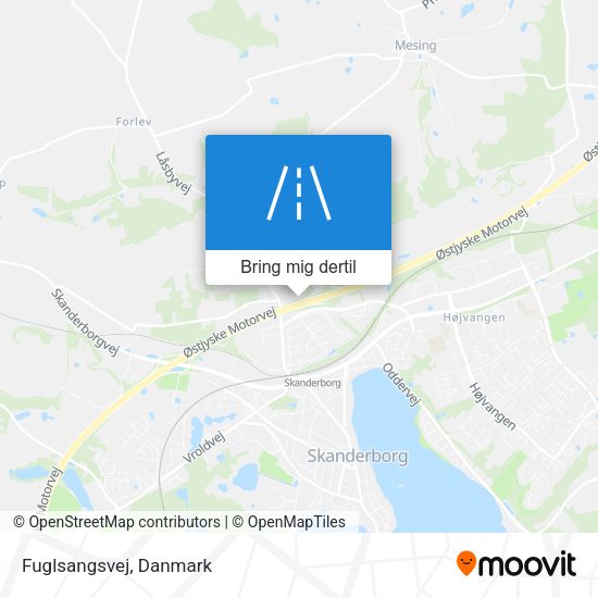 Fuglsangsvej kort