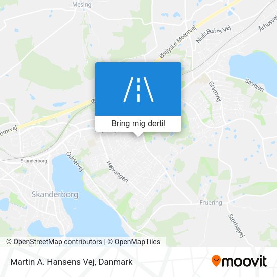 Martin A. Hansens Vej kort
