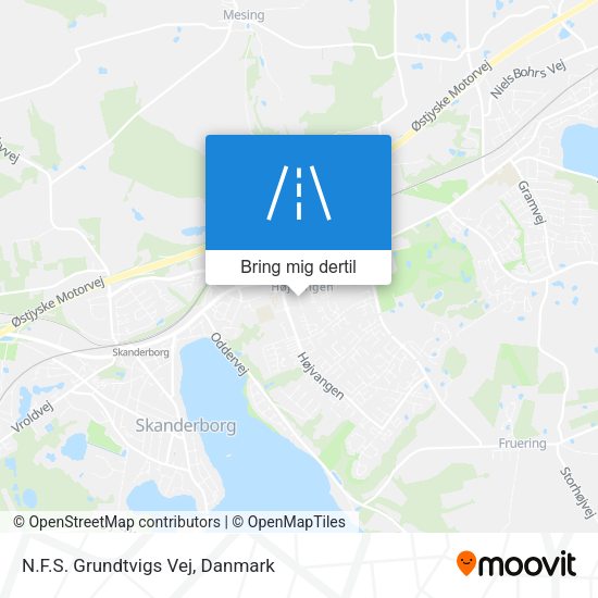 N.F.S. Grundtvigs Vej kort