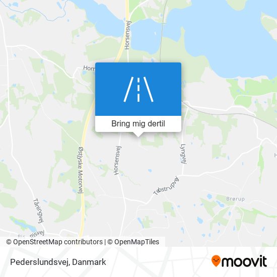 Pederslundsvej kort