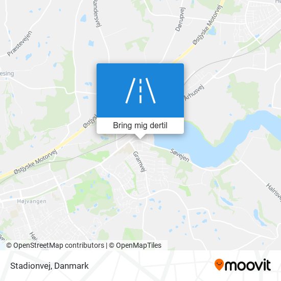 Stadionvej kort