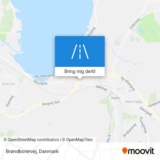Brøndborervej kort
