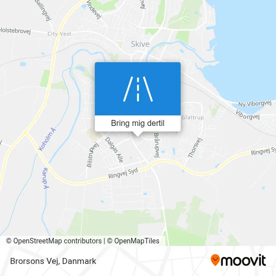 Brorsons Vej kort