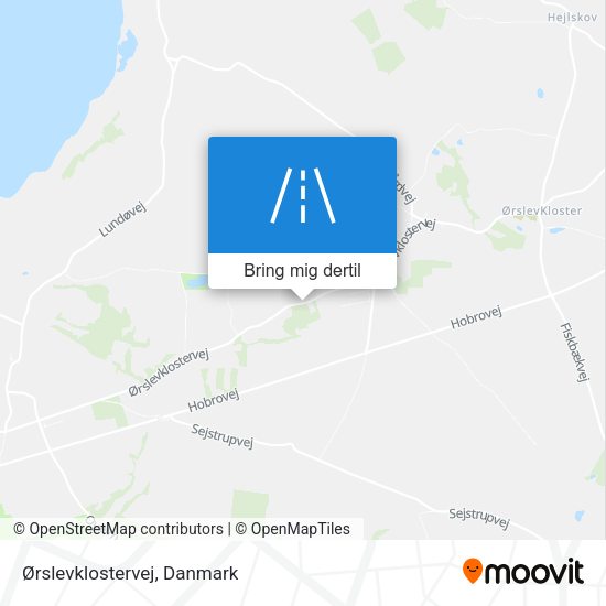 Ørslevklostervej kort