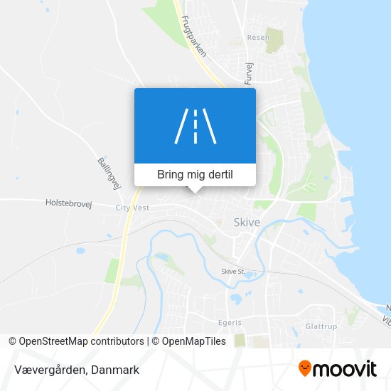 Vævergården kort