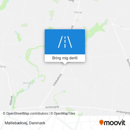 Møllebækvej kort