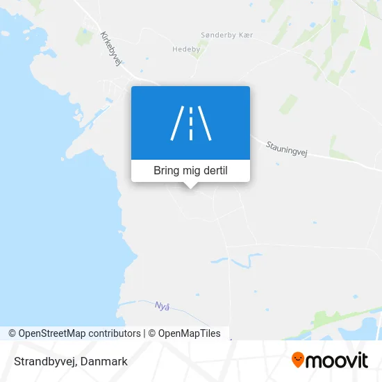 Strandbyvej kort