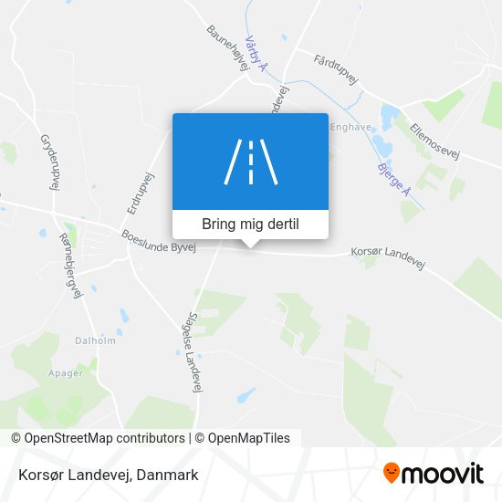 Korsør Landevej kort