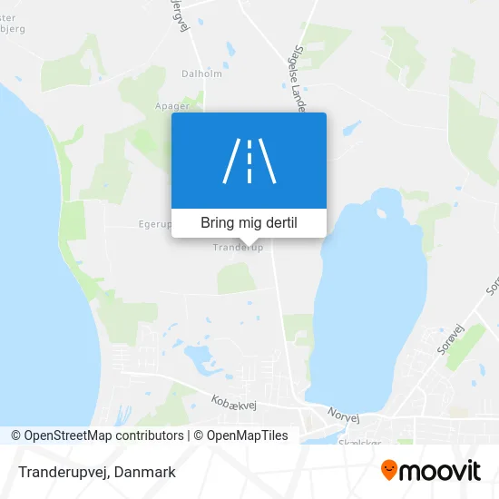 Tranderupvej kort