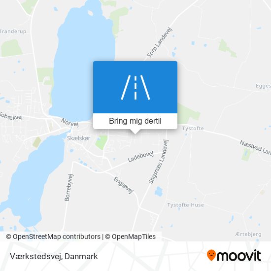 Værkstedsvej kort