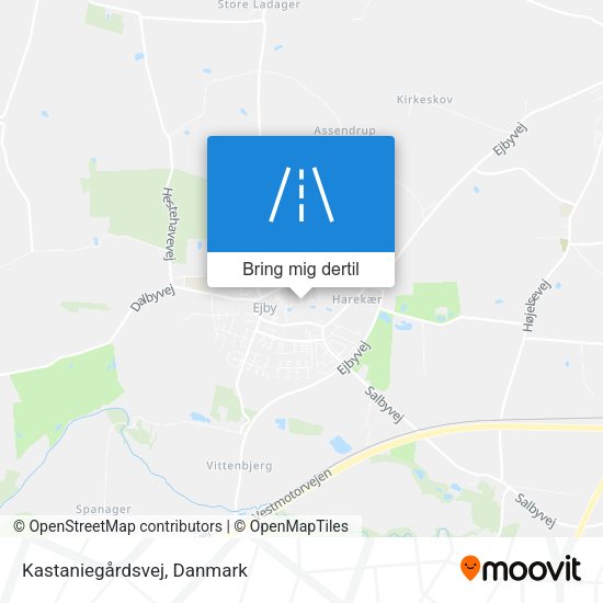 Kastaniegårdsvej kort
