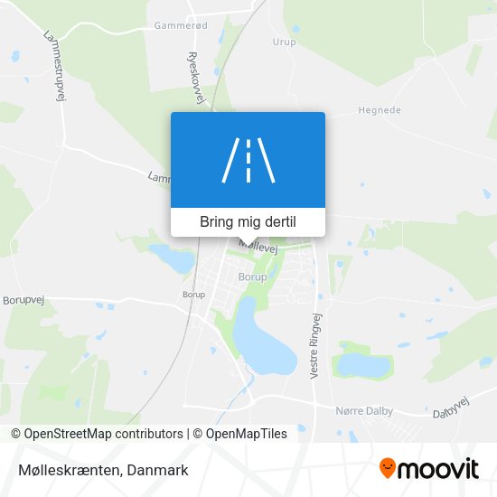 Mølleskrænten kort