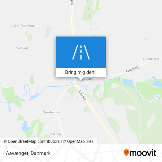 Aavænget kort