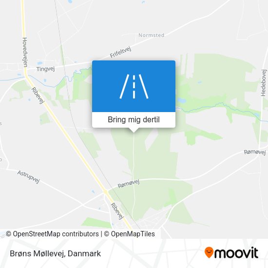 Brøns Møllevej kort