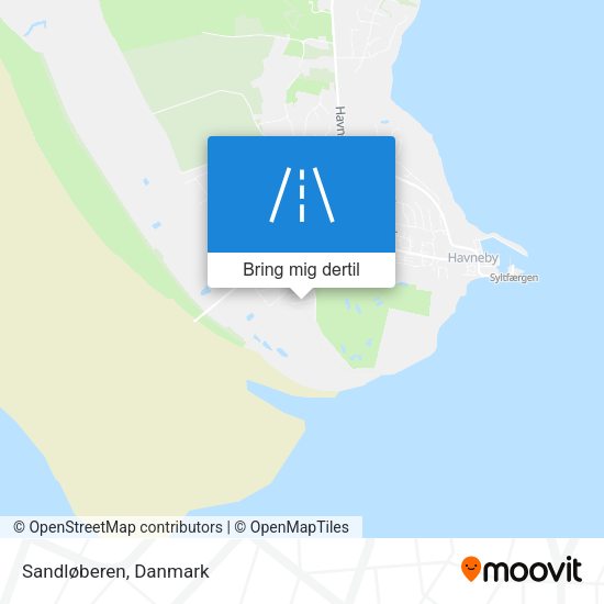 Sandløberen kort
