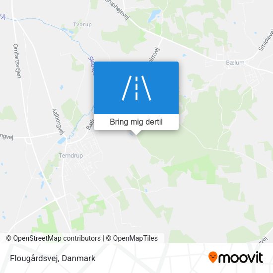 Flougårdsvej kort