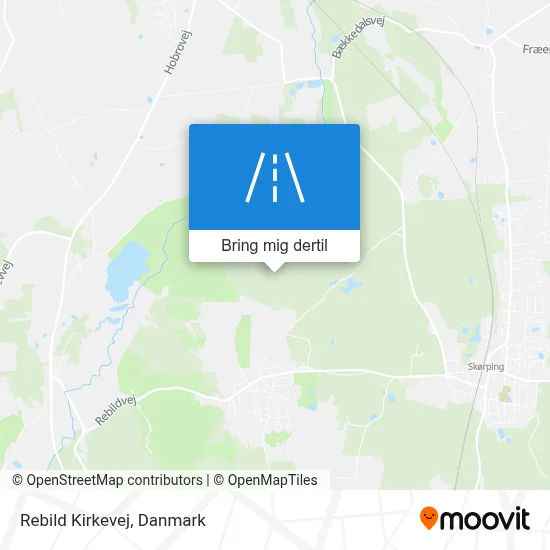 Rebild Kirkevej kort