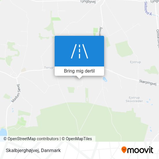Skalbjerghøjvej kort