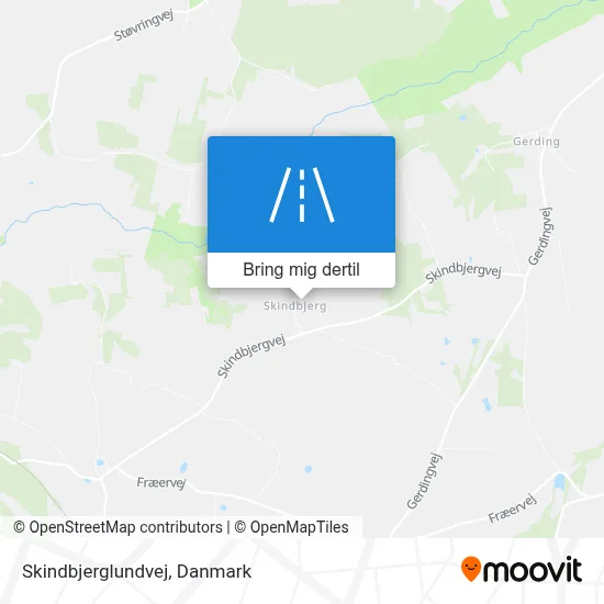 Skindbjerglundvej kort