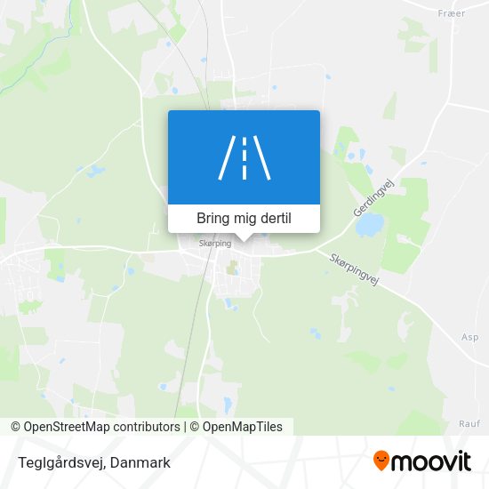 Teglgårdsvej kort