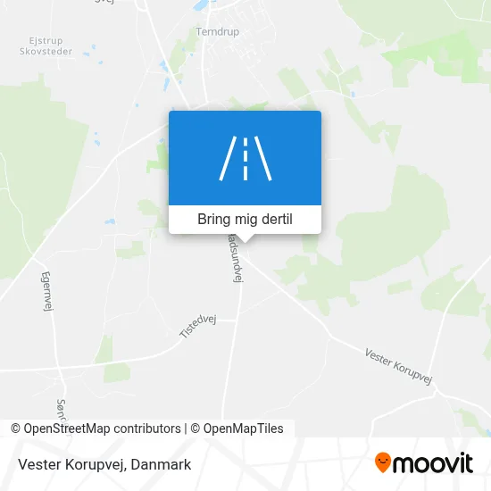 Vester Korupvej kort