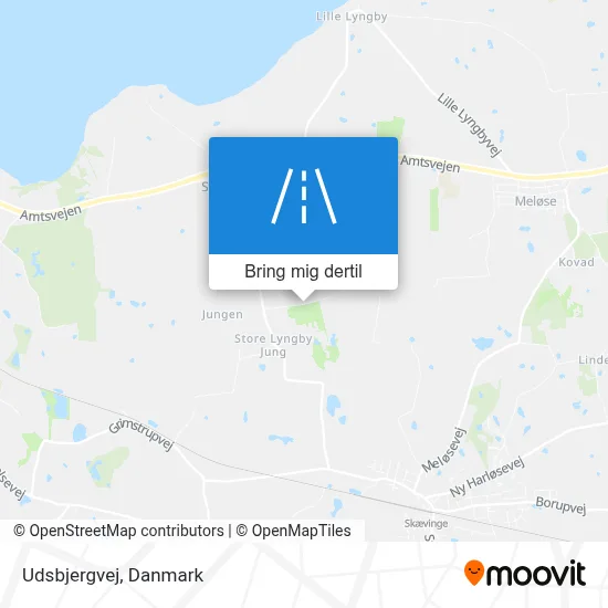 Udsbjergvej kort