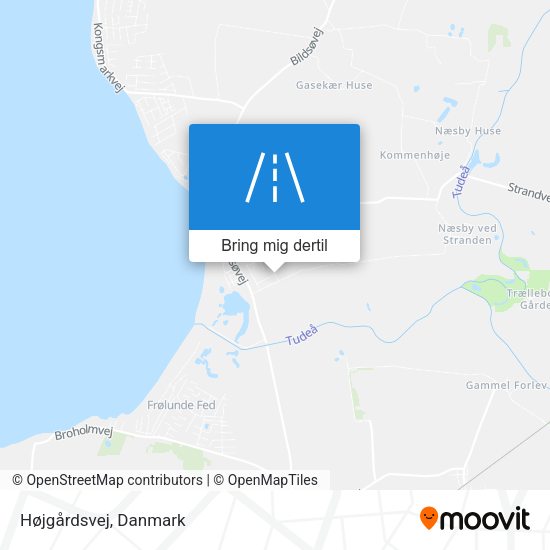 Højgårdsvej kort
