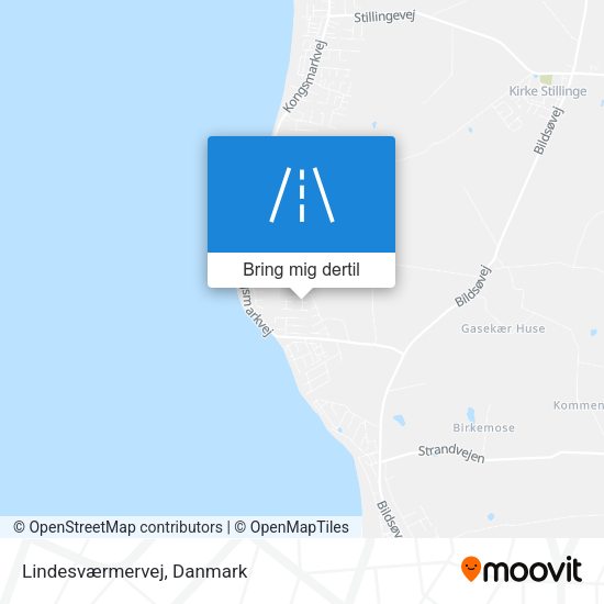 Lindesværmervej kort