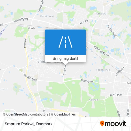 Smørum Parkvej kort