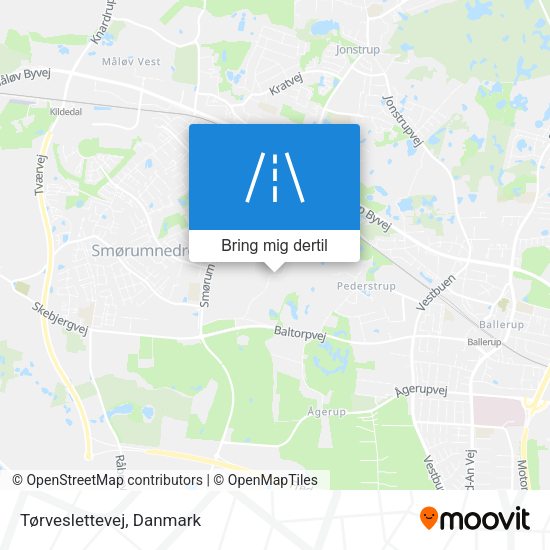 Tørveslettevej kort