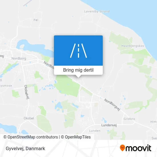 Gyvelvej kort