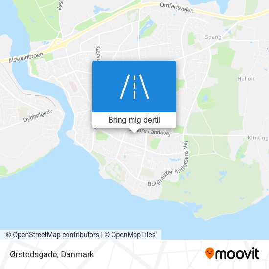 Ørstedsgade kort