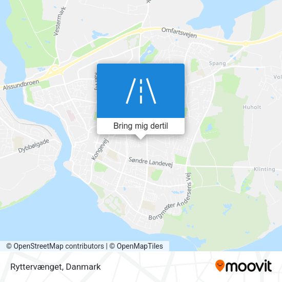 Ryttervænget kort