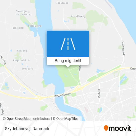 Skydebanevej kort