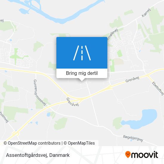Assentoftgårdsvej kort