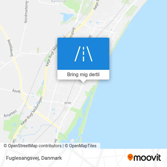 Fuglesangsvej kort