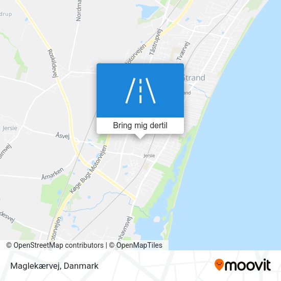 Maglekærvej kort