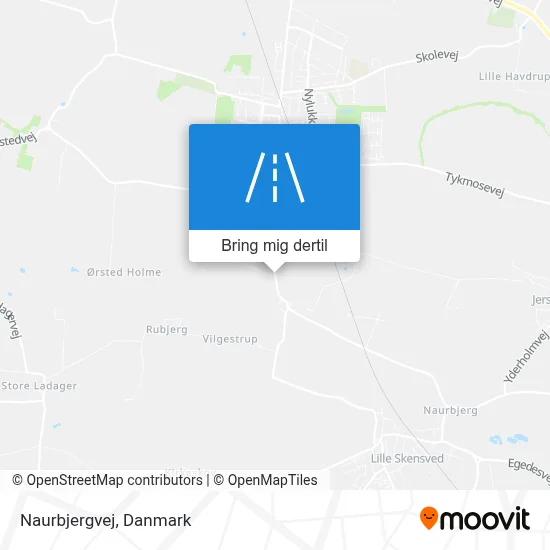 Naurbjergvej kort