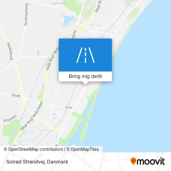 Solrød Strandvej kort