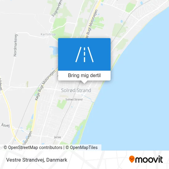 Vestre Strandvej kort