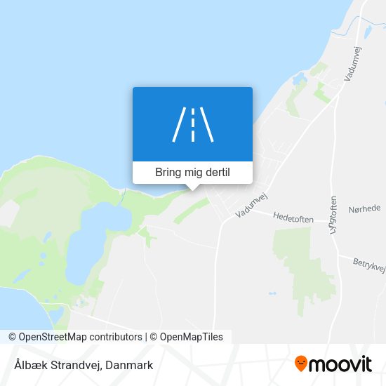 Ålbæk Strandvej kort