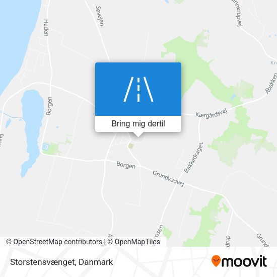 Storstensvænget kort