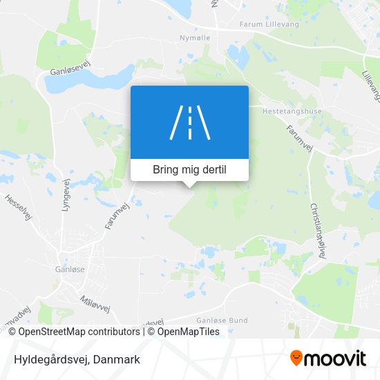 Hyldegårdsvej kort