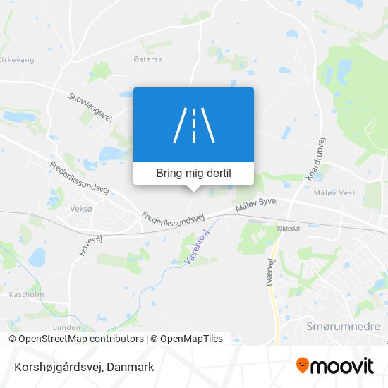 Korshøjgårdsvej kort