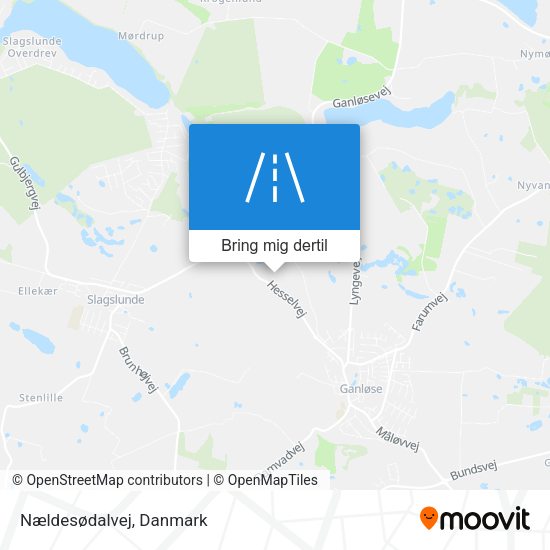 Nældesødalvej kort