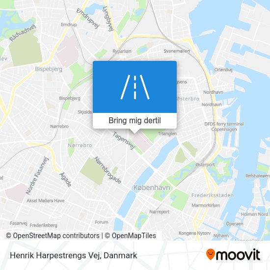 Henrik Harpestrengs Vej kort