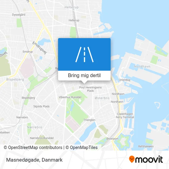 Masnedøgade kort