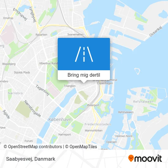 Saabyesvej kort